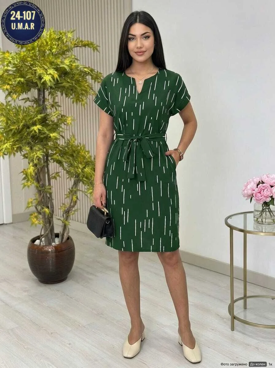 Супер распродажа Платье Ткань Прадо Без выбора цвета Длина 90 см Размеры 48 50