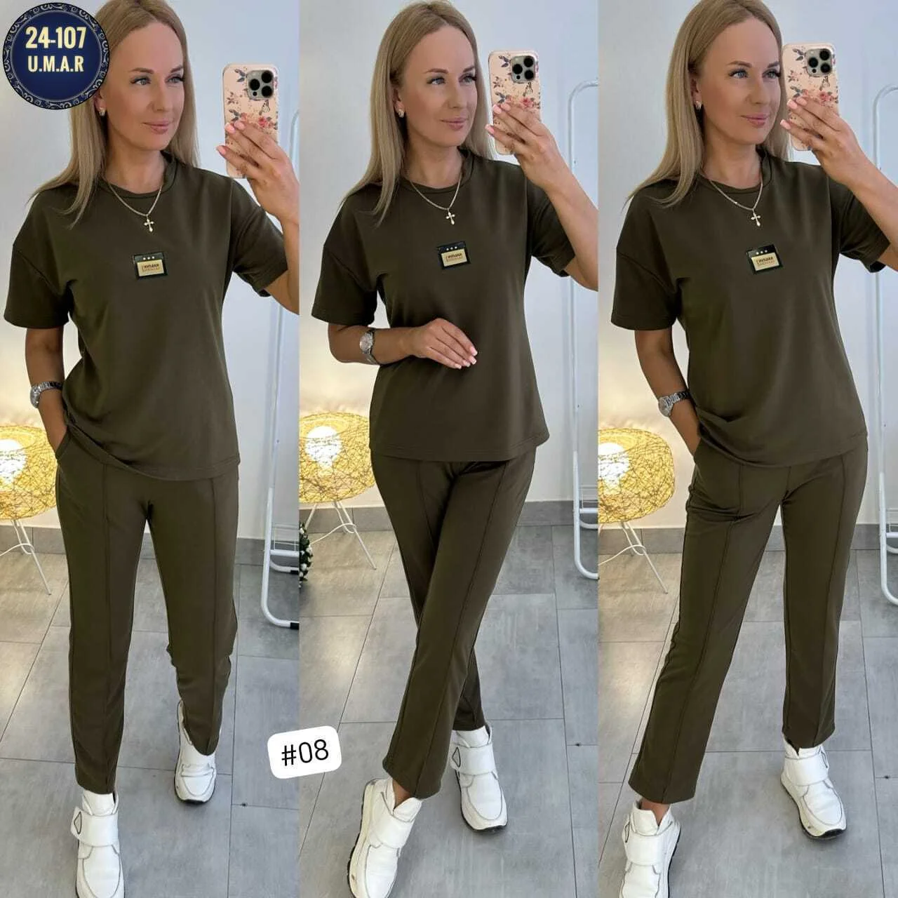 Получил повторно Хить, Продаж Новинка Женский Костюм/2 ка Ткань трикотаж Размеры серый и з