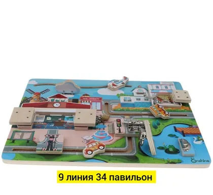 Игрушка, дерево разные цвета деревянный домик Цена штучно: 700руб Цена оптом: 650руб упак.