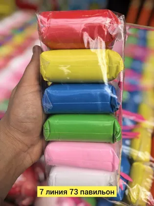 Цена штучно: 99руб Цена оптом: 80руб упак. 10шт=800руб Антистресс, пластик пластилин 6 цве