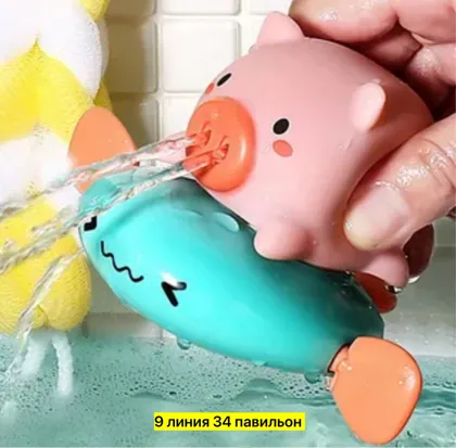 Игрушка, резина Игрушки для ванной,Плавающая свинка Милая антистресс игрушка для детей,для