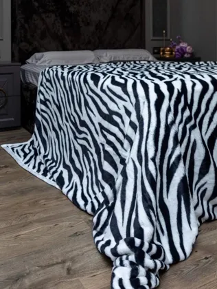 Плед пушистый на кровать диван Бамбуковое волокно, искусственный мех Кролика, мягкий, пуши