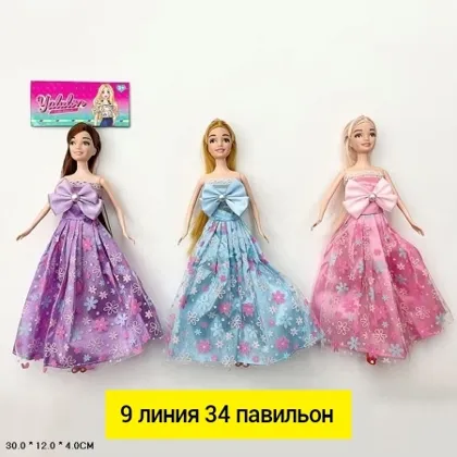 Игрушка, пластик без выбора цвета кукла Барби 30 см Цена штучно: 150руб Цена оптом: